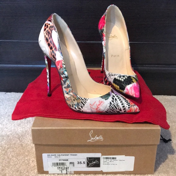 Christian Louboutin “So Kate” 120 Patent Trash - Picture 1 of 5